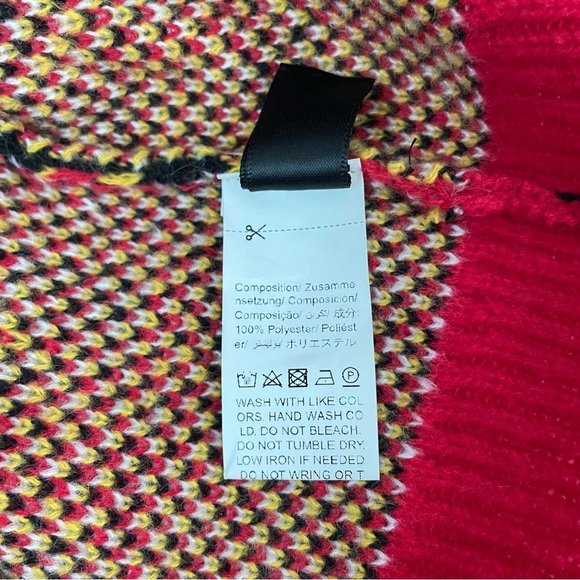 Bikercore Fire & Letter Speed Flame Pattern Drop Shoulder Sweater 2XL - Picture 12 of 15